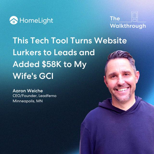 This Tech Tool Turns Website Lurkers to Leads and Added $58K to My Wife's GCI - podcast episode cover