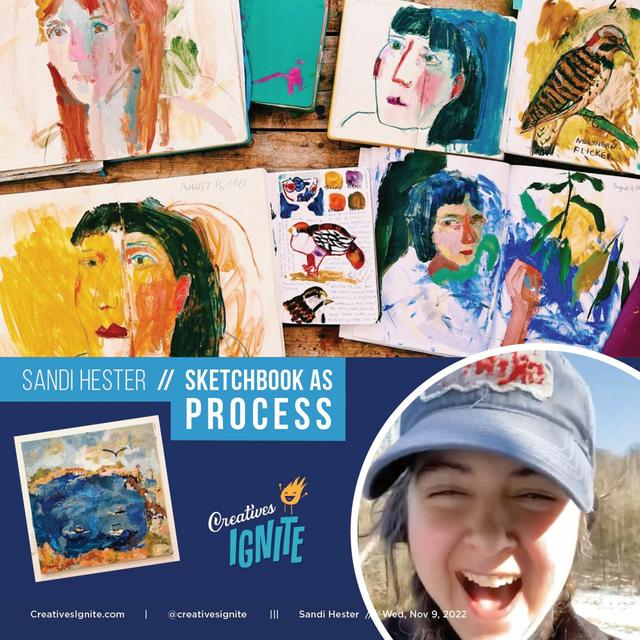 Sandi Hester // Sketchbooks as Process Tools - podcast episode cover