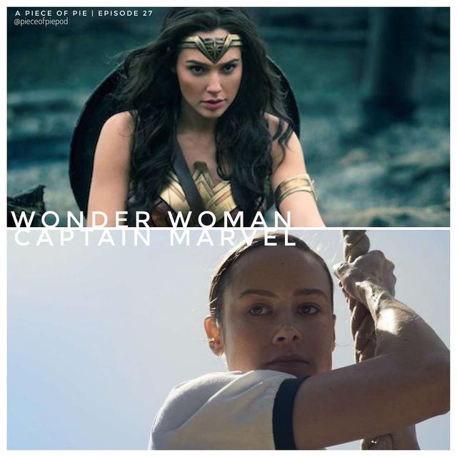Wonder Woman & Captain Marvel - podcast episode cover