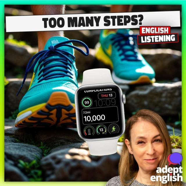 Learn English and Find Out If 10k Steps Are Good for You Ep 795 - podcast episode cover