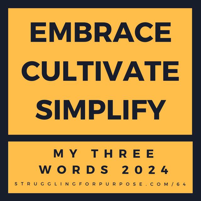 My 3 Words for 2024 - podcast episode cover