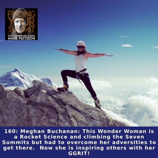 Meghan Buchanan: This Wonder Woman is a Rocket Science and climbing the Seven Summits but had to overcome her adversities to get there.  Now - podcast episode cover