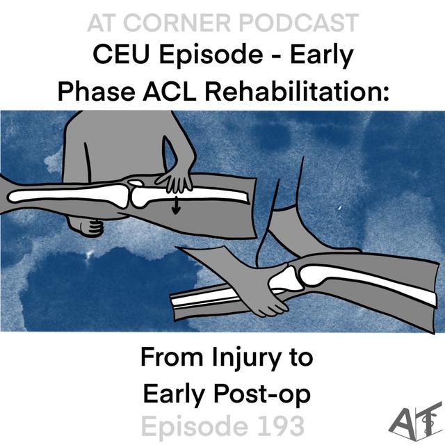 CEU: Early Phase ACL Rehabilitation: From Injury to Early Post-Op - 193 - podcast episode cover