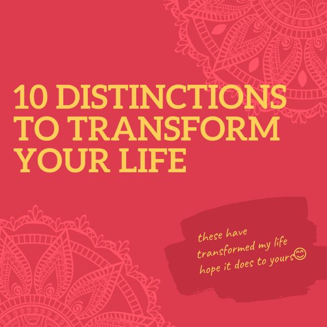 10 DISTINCTIONS TO TRANSFORM YOUR LIFE - podcast episode cover