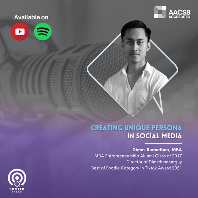 #SBMITB TALKS EP 66: CREATING UNIQUE PERSONA IN SOCIAL MEDIA - podcast episode cover