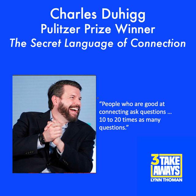 Learn How to Unlock the Secret Language of Connection with Charles Duhigg (#201) - podcast episode cover