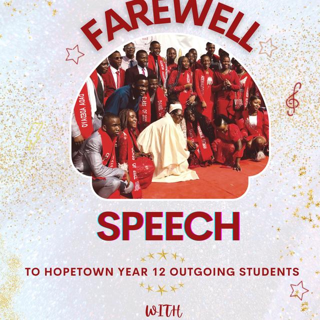 Farewell Speech By Mr Ajiro Ndi to all GSS Hopetown Campus Year 12 Graduating Students - podcast episode cover