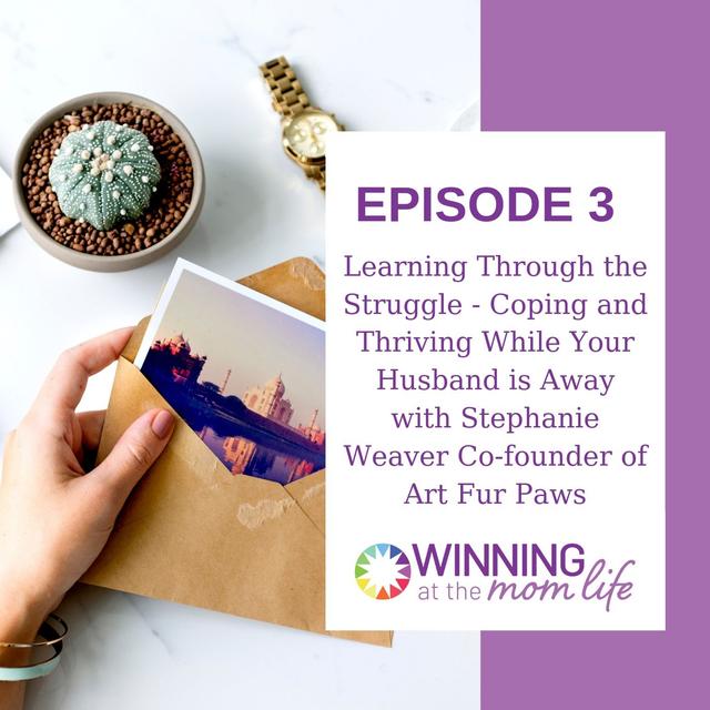 Episode 3: Learning Through The Struggle - Coping and Thriving While Your Husband is Away with Stephanie Weaver - podcast episode cover