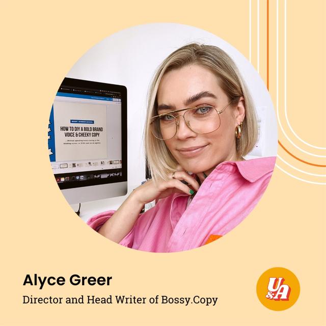 “There's always something that you can bring that nobody else can do,” Alyce Greer, Director of Bossy.Copy - podcast episode cover