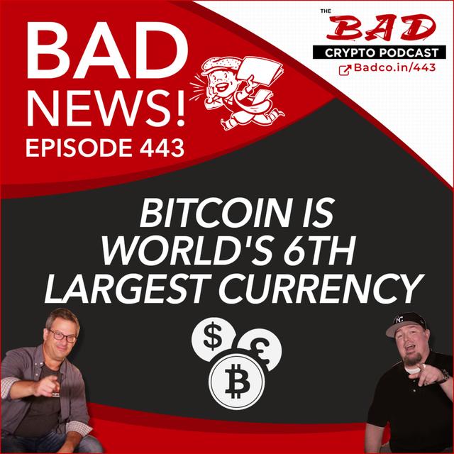 Bitcoin is World’s 6th Largest Currency – Bad News For Thursday, Sept 10th - podcast episode cover
