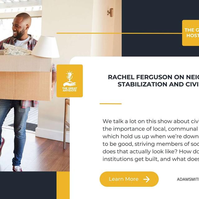 Rachel Ferguson on Neighborhood Stabilization and Civil Society - podcast episode cover