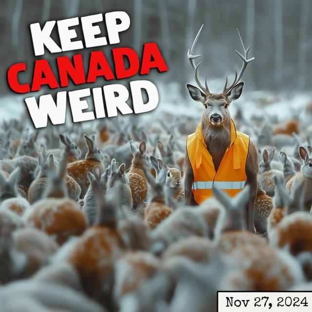 KEEP CANADA WEIRD - Nov 27 2024 - an adorable invasion, a safe deer, and scammed swifties - podcast episode cover