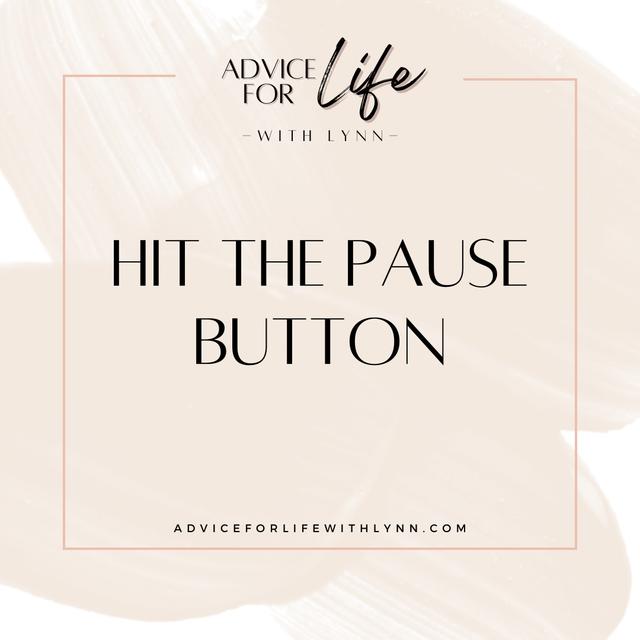Hit the Pause Button - podcast episode cover