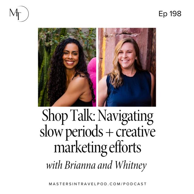 Ep 198 Shop Talk: Navigating slow periods + creative marketing efforts - podcast episode cover
