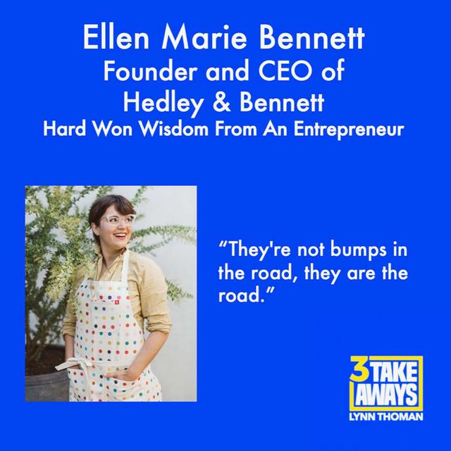 Hard Won Wisdom From An Entrepreneur: Ellen Marie Bennett (#43) - podcast episode cover