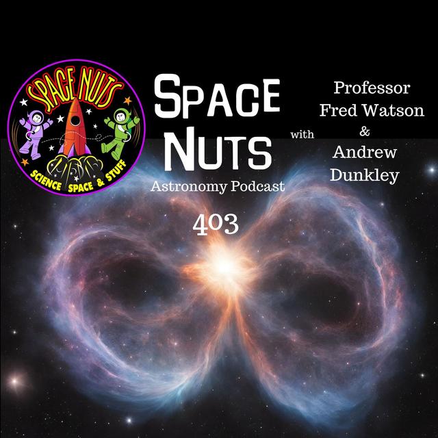 #403: Stellar Synthesis & Quasar Quests: Crafting Cosmic Particles & Unveiling the Universe's Brightest Beacon - podcast episode cover