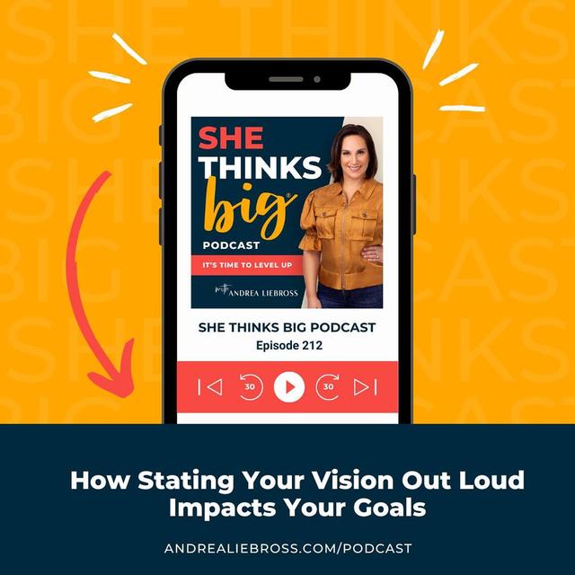 How Stating Your Vision Out Loud Impacts Your Goals - podcast episode cover
