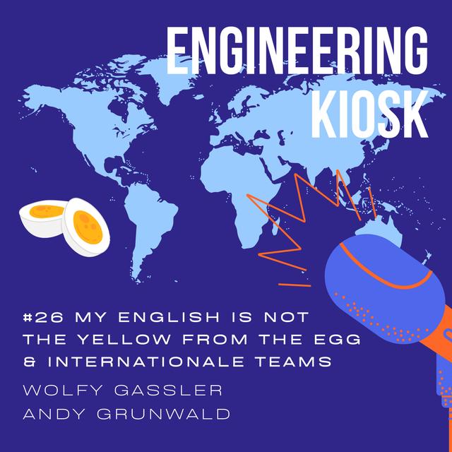 #26 My English is not the yellow from the egg - Arbeiten in internationalen Teams - podcast episode cover