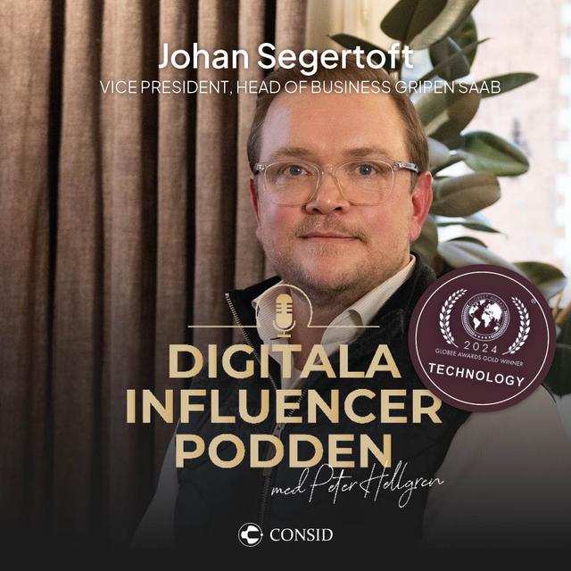 294. Digitaliserad flygstrid - Gripen E | Johan Segertoft, chef för affärsenheten Gripen på Saab | Stridsflyg - podcast episode cover