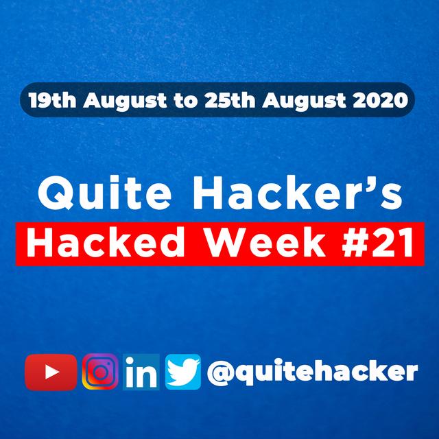 Hacked Week #21 - Dark Web Service down, China's Mobile Malware, Instagram TikTok YouTube records leaked, Lucifer Malware, Freepik and Flaticon suffer data breach, Dharma ransomware - podcast episode cover