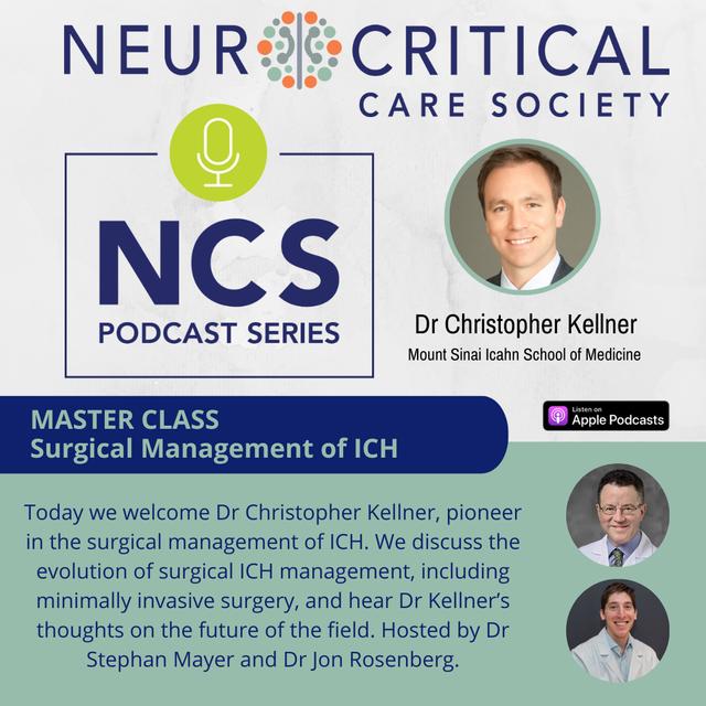 MASTER CLASS: Surgical Management of ICH - podcast episode cover