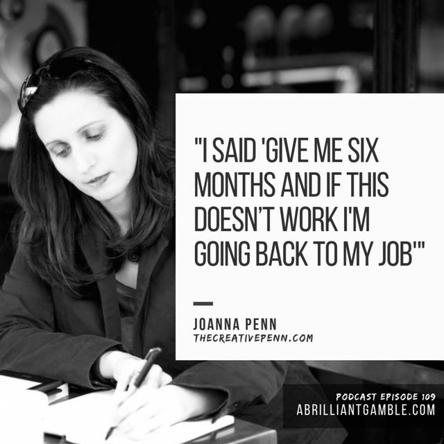 109 Writing for a Living, with Joanna Penn - podcast episode cover