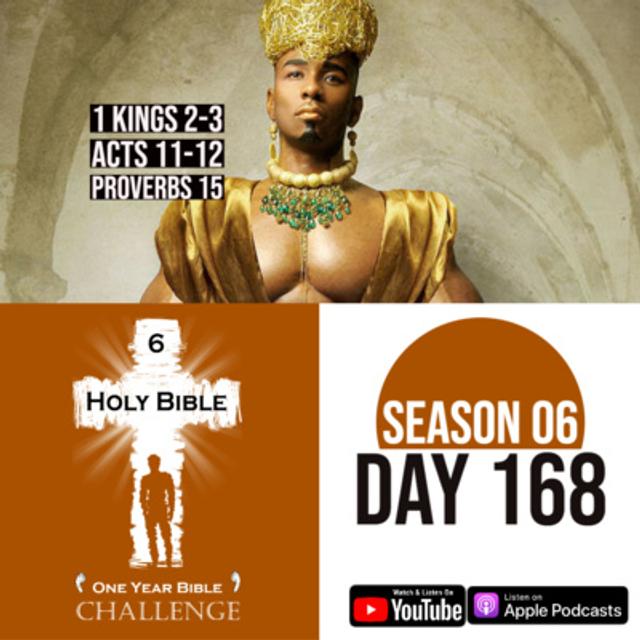 Day 168 | King Solomon prays for Wisdom | Peter is rescued from jail by an Angel - podcast episode cover