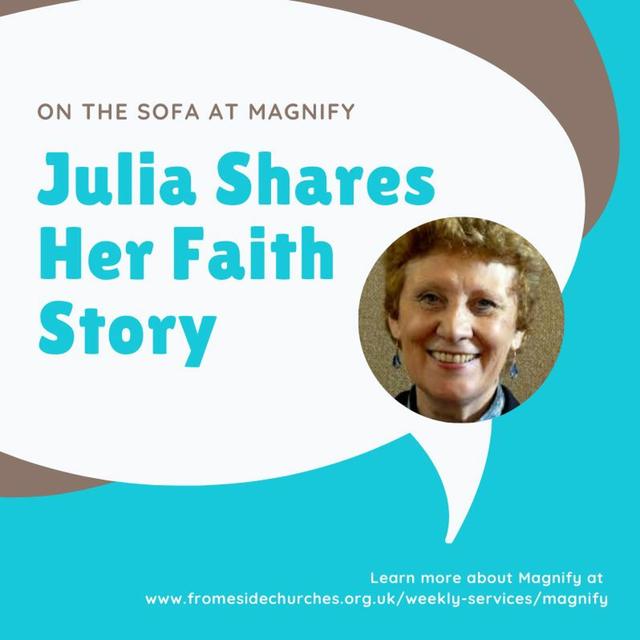On the Sofa E13 Julia Chard shares about her life and faith - podcast episode cover
