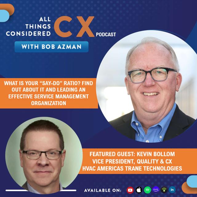 Kevin Bollom, VP Quality and Customer Experience, Trane - podcast episode cover