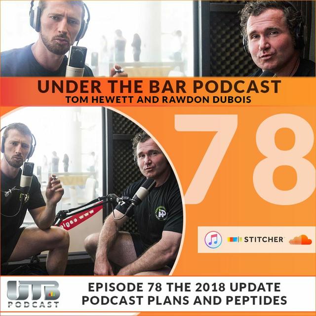 2018 Podcast Plans & Peptides! Ep. 78 of Under The Bar Podcast - podcast episode cover