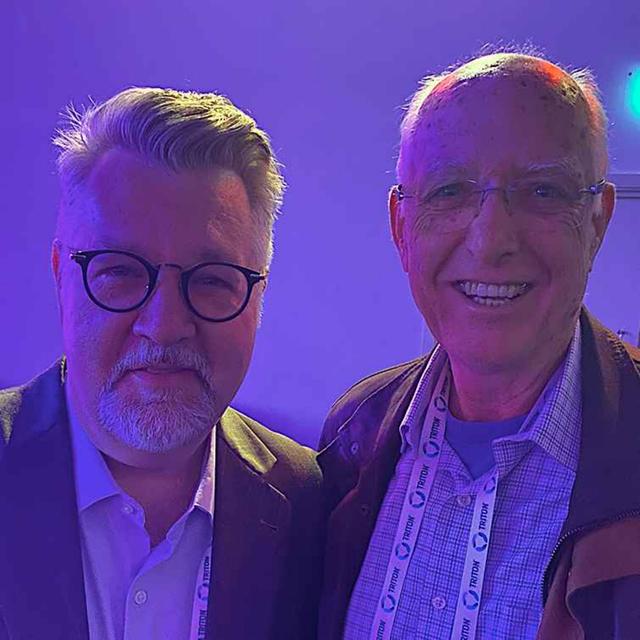 Tom Webster with Wayne Stamm at Radiodays Europe - podcast episode cover