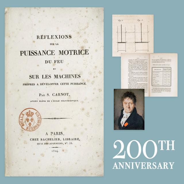 200th Anniversary of Sadi Carnot's Book on Heat & the Introduction of the 2nd Law of Thermodynamics - podcast episode cover