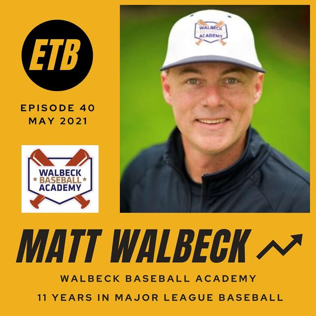 NO. 40 -- MATT WALBECK | Walbeck Baseball Academy - podcast episode cover
