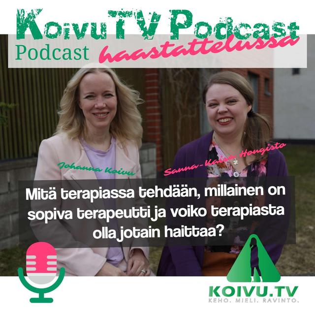 S2E2 - Mitä terapiassa tehdään, millainen on sopiva terapeutti ja voiko terapiasta olla jotain haittaa? - podcast episode cover