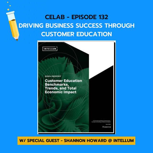 Episode 132 - Intellum - Forrester Report - Driving Business Success Through Customer Education - podcast episode cover