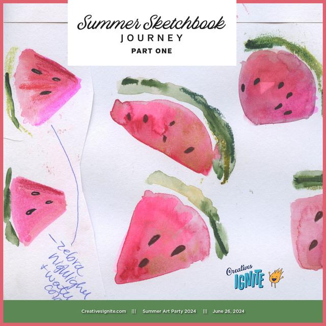My Sketchbook Journey Summer 2024 - podcast episode cover
