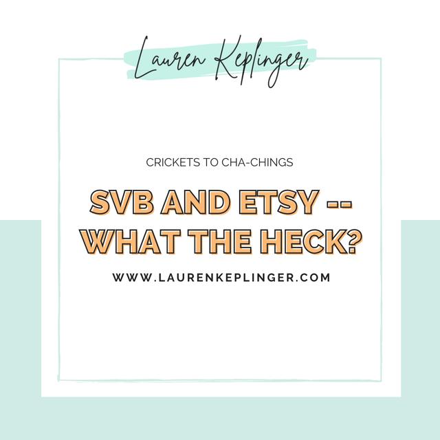 144. SVB and Etsy -- what the heck? - podcast episode cover