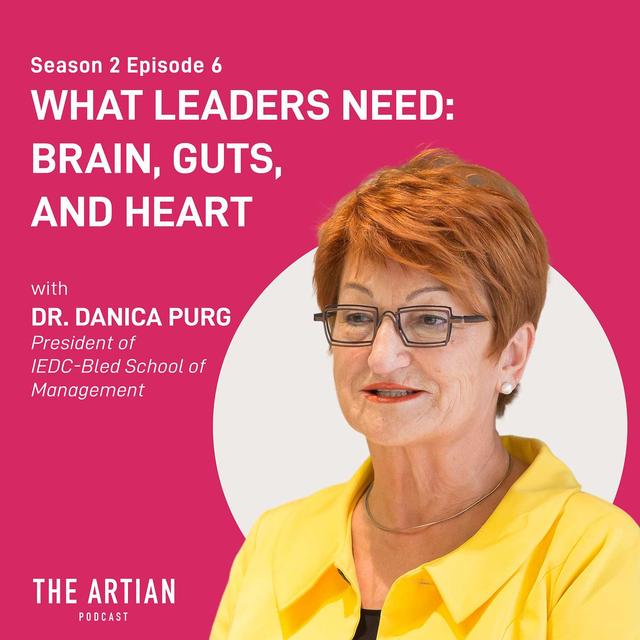 029 - Danica Purg. What Leaders Need: Brain, Guts, and Heart. - podcast episode cover