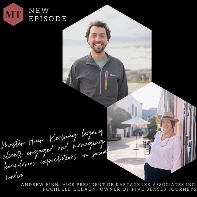 Master Hour: Keeping legacy clients engaged and managing boundaries expectations on social media - podcast episode cover