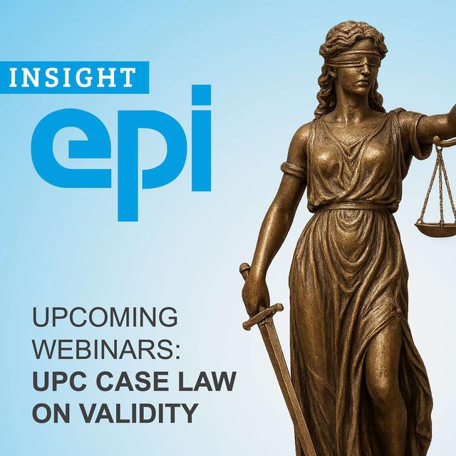 Upcoming webinars: UPC Case Law on validity - podcast episode cover