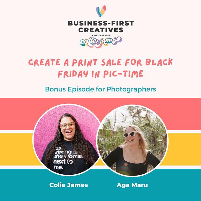 Photographer BONUS Episode - Online Gallery Sales for Black Friday with Pic-Time - podcast episode cover