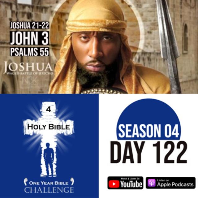 Day 122: Israelites give land to the priests | A suspicious altar is built | Jesus teaches Nicodemus about baptism - podcast episode cover