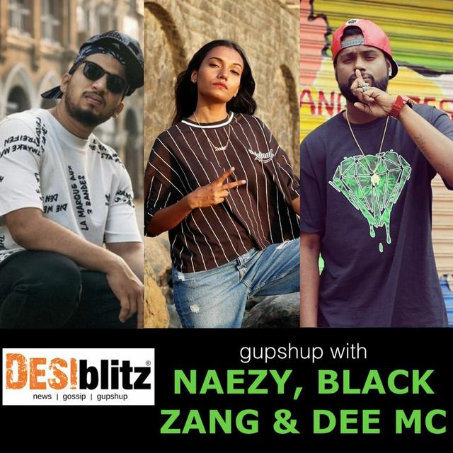 NAEZY, BLACK ZANG & DEE MC ~ Indian Rappers | DESIblitz Gupshup - podcast episode cover
