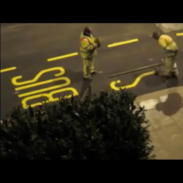 667. Painting a bus stop street sign by hand - BestofYouTube.com - podcast episode cover