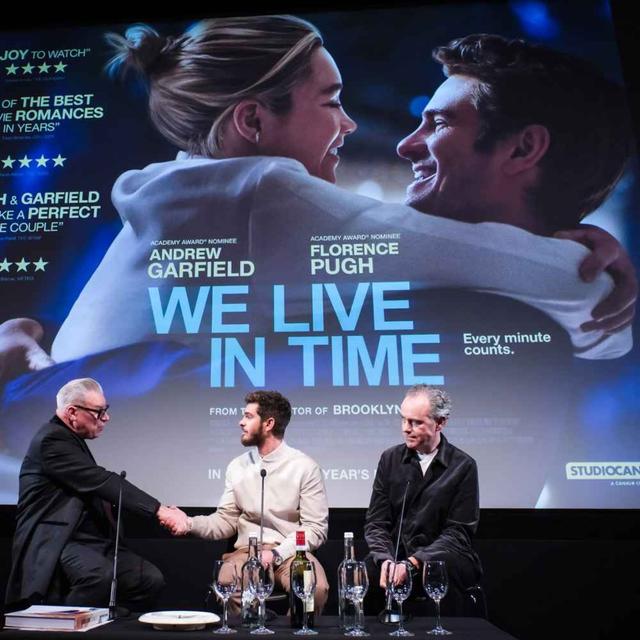 Andrew Garfield and John Crowley on WE LIVE IN TIME & Jason Isaacs and George Mackay on THE SALT PATH & PETER PAN - podcast episode cover