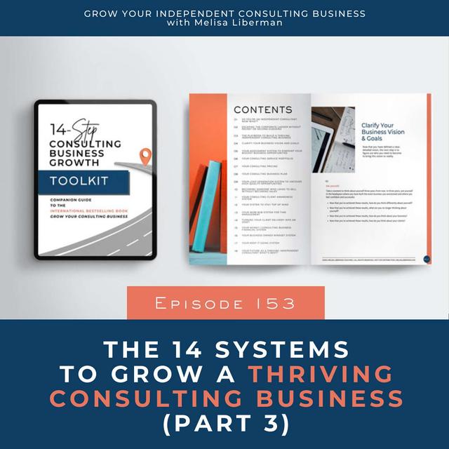 153. The 14 Systems To Grow a Thriving Consulting Business (part 3) - podcast episode cover
