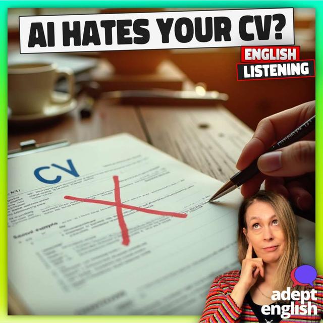 How To Write A Perfect CV In Simple English Ep 806 - podcast episode cover
