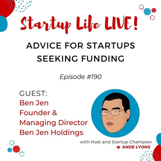 EP 190 Advice for Startups Seeking Funding - podcast episode cover