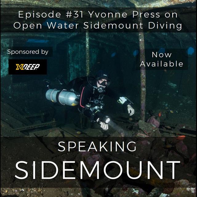 E031 - Yvonne Press on Open Water Sidemount Diving - podcast episode cover