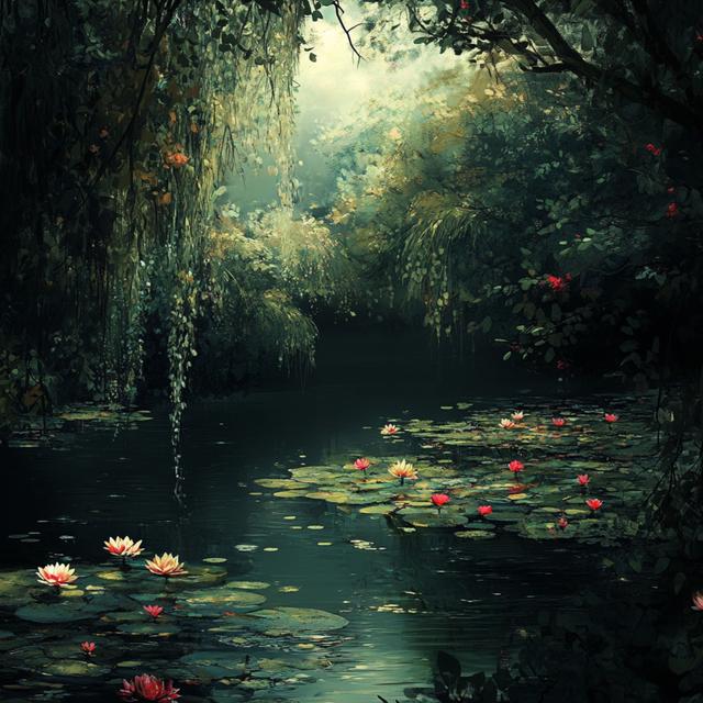 Serene Garden at the Lake | Gentle Water and Nature Ambience - podcast episode cover